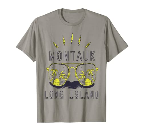 Palmera de sol Long Island Montauk Beach Ocean Camiseta