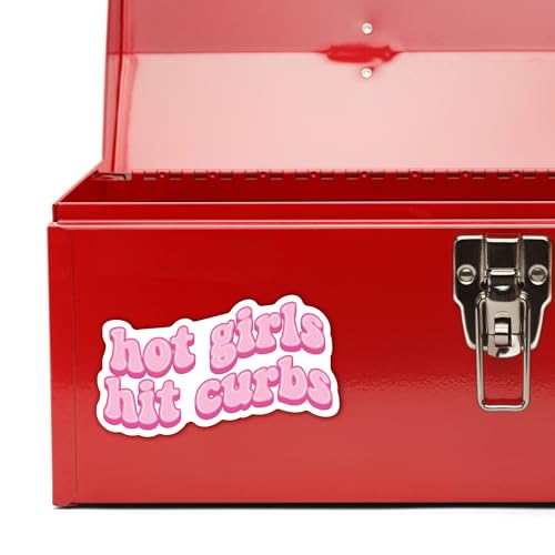 Imán decorativo divertido 'Hot Girls Hit Curbs' 5 pulgadas miniatura 5