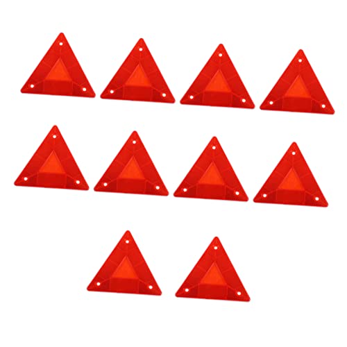 10 Pcs Refletor Triangular Refletores Automotivos Caminhão Universal Triângulo De Refletores Automát