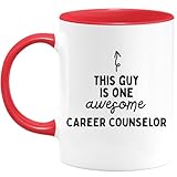 quotedazur - Mug This Guy Is One Awesome Career Counselor - Geschenk Für Karriereberater - Lustiges Geschenk Für Geburtstag, Weihnachten, Glückwünsche