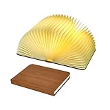 XIUDI 8 Colors Lights,Book Lovers Gifts BookLamp,Upgraded Version Portable Book-Shaped Desk Light,Folding LED Paper Lantern,for Women Friends & Christmas Gifts,Large