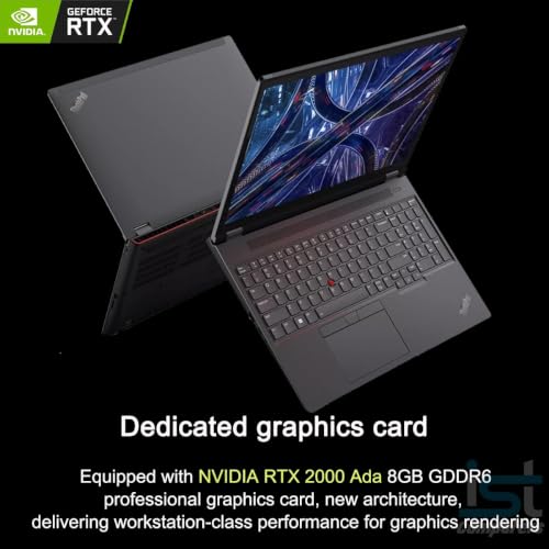 Image of Lenovo ThinkPad P16 Mobile Workstation Laptop (16 inch UHD+ 4K+, NVIDIA RTX 2000 Ada 8GB, Intel Core i7-14700HX, 64GB DDR5, 2TB SSD) for Engineer, Designer, Architect, IR Webcam, Fingerprint, Win 11 Pro