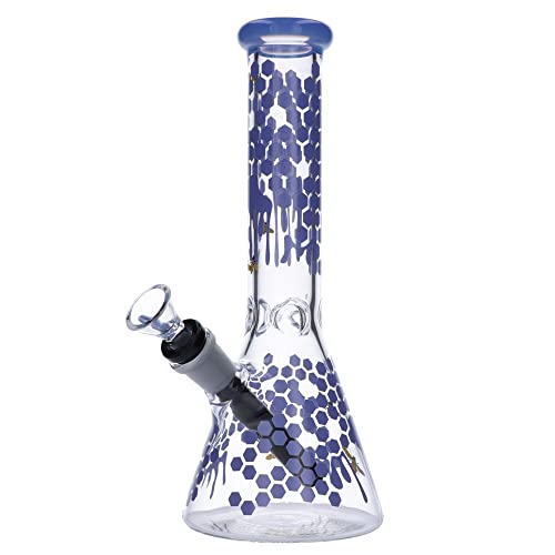 ParaCity Glasscity Honeycomb Beaker Base Ice Bong | 10 Zoll Hookah Glaspfeife