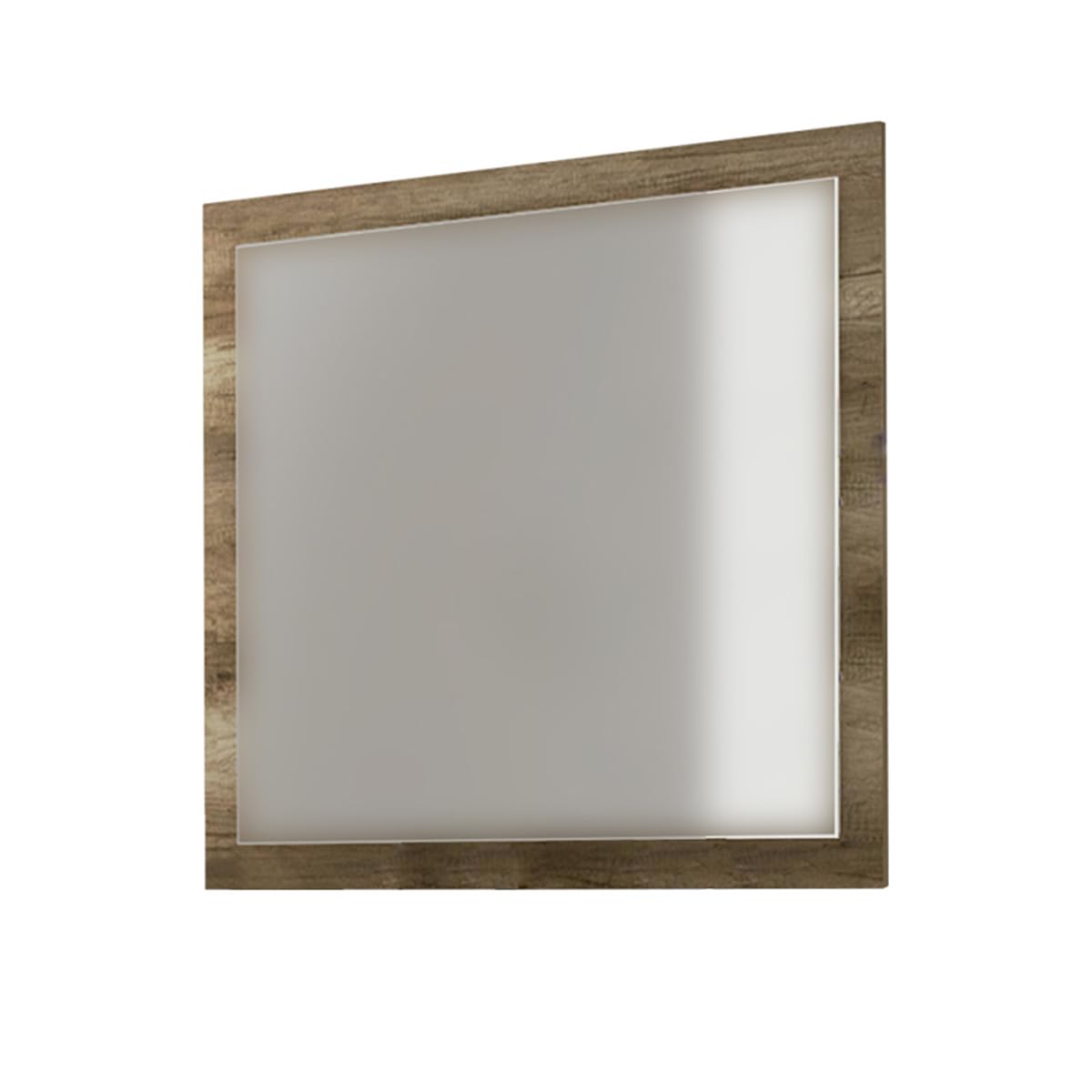 amuéblate online - Miroir Mural, modèle Florida, Pratique et Fonctionnel, Finition Couleur Canyon, avec ferrures, Dimensions : 75 cm (Hauteur) x 90 cm (Largeur) x 2 cm (Profondeur)