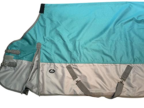 1200Denier Waterproof And Breathable Horse Sheet Tgw Riding Horse Blanket (78", Turquoise) #TOP7