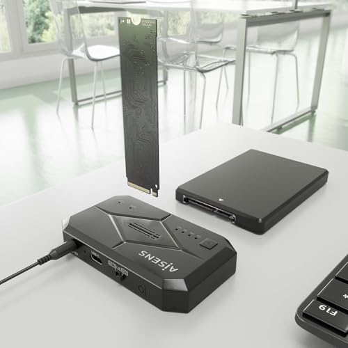 EstacióN De Docking Aisens SDDO-120C Sata 2.5/3.5 M.2 Nvme Usb 3.1 Gen1 Negro Clone 2TB - 6