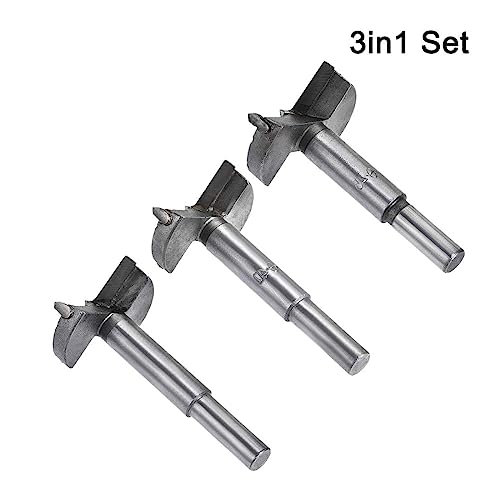 MACHSWON 3 PCS Forstner Drill Bits Tungsten Carbide Wood Hole Saw Opener Drill Bit 40mm+42mm+45mm Woodworking Drilling Boring Bit Cutter - Image 2