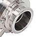 Stainless Steel Butterfly Valve Tri Clamp Clover Fittings Accessory with Pull Handle for Pharmaceutical Industries (OD 63mm)