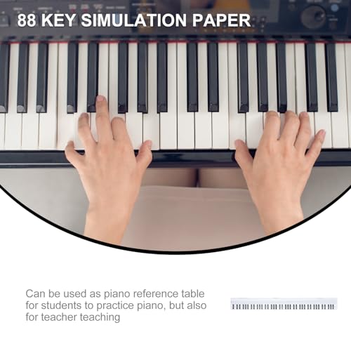 ibasenice 2 Pcs 88 Piano Clavier Schéma Clavier Échelle Autocollant Piano Clavier Tableau Clavier Formation Tableau Piano Pratique Autocollants Piano Clavier Autocollants Blanc Note - Les Beatles, Paul McCartney, John Lennon, RIngo Starr, George Harrison ibasenice 2 Pcs 88 Piano Clavier Schéma Clavier Échelle Autocollant Piano Clavier Tableau Clavier Formation Tableau Piano Pratique Autocollants Piano Clavier Autocollants Blanc Note – Image 3