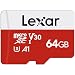 Lexar Micro SD Karte 64GB Mit Adapter, Bis Zu 100MB/s