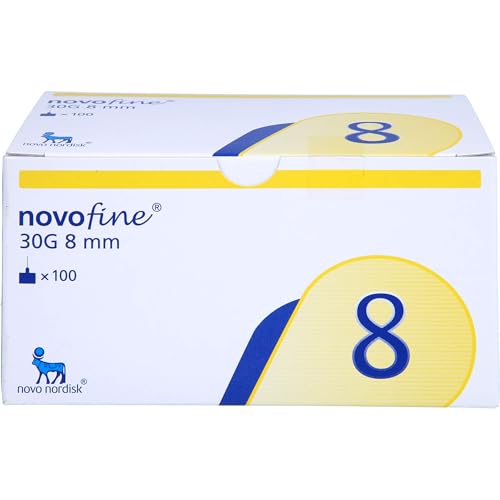 Canules NovoFine 0.30 x 8 mm aiguilles 30G à paroi mince Novo Nordisk