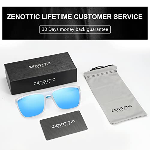 Image of ZENOTTIC Polarized Sunglasses for Men Lightweight TR90 Frame UV400 Protection Square Sun Glasses