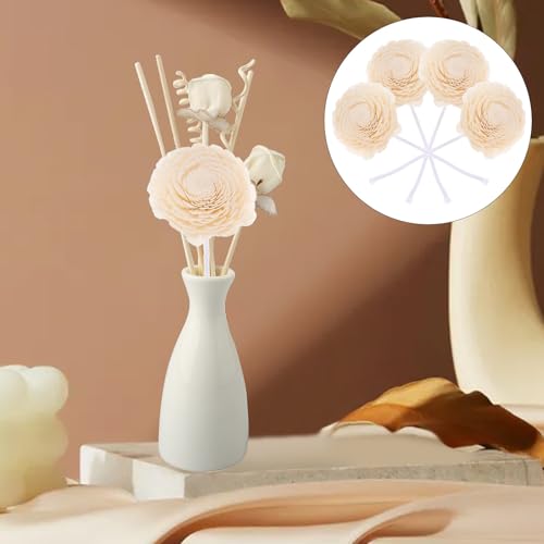 Difusores Florales Aromaterapia de Madera 4 Piezas miniatura 3