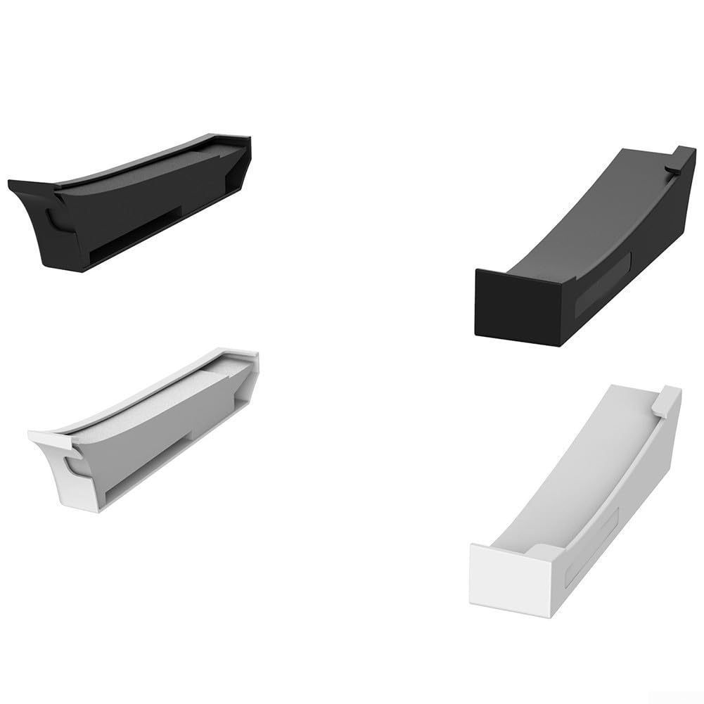 Soporte horizontal para PS5 Pro para discos y ediciones digitales, base de consola de juegos ABS con diseño que ahorra espacio, plataforma segura estable para configuración blanca o negra (blanco)