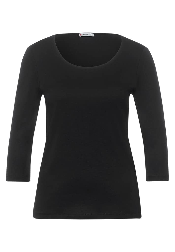 Street One Women's 313977 Pania T-Shirt, Black (Black 10001), 14