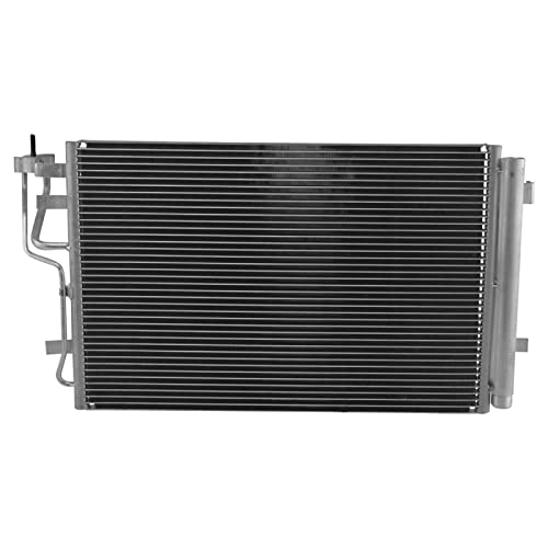 Image of TRQ A /C Condenser and Receiver Drier Assembly Compatible with 2007-10 Hyundai Elantra 2011-12 Elantra L4 2.0L