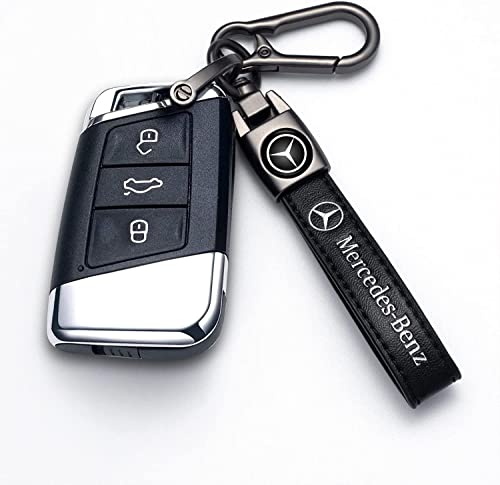 Sdshsm Genuine Leather Car Keychain For Mercedes Benz A C E S Class Series Glk Cla Gla Glc Gle Cls Slk Amg Series Key Ring For Men And Woean, Key Fob Car Accessories Family Present #TOP4