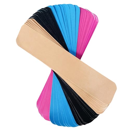 Kinesiology Tape Precut 40 Strips of Premium Elastic Sports Tape for Muscle Pain Relief Waterproof Hypoallergenic Kinesio Tape for Joint Support Knees and Ankles 2x10 Inch 4 Mixed Colors Running