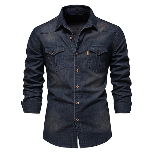 Design unico: dell'abbottonatura e dei polsini rende la camicia più alla moda e accattivante, sembra elegante, si sente casual; La tenuta dei polsini può essere regolata in base allo spessore del polso. Questa maglietta dettagliata ha un aspetto e un aspetto rilassati e professionali, creando un look sofisticato e alla moda per te.