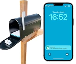 InstaView Wireless Mailbox Alert System with Sensors and Receiver, Mailbox Alarm with Phone app, 1K ft Long-range Mail Delivery Notification Device