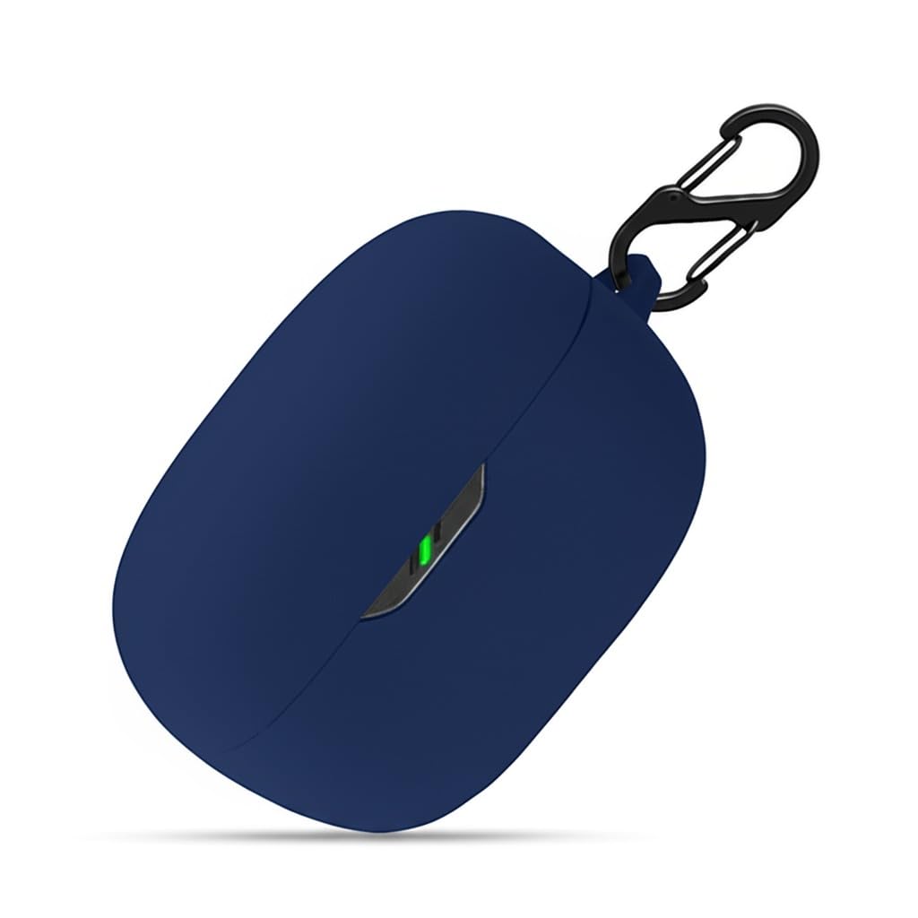 LIRAMARK Silicone Cover Case with Carabiner Compatible with JBL Wave Beam 2 (2024) (Midnight Blue)-image-35