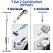 Dent Puller Kit Dent Remover Tool, Professional Paintless Dent Repair Kit for Cars, 2 In 1 T-Bar, Adjustable Dent Lifter, Bridge Puller Hammer Dent Removal Kit for Auto Body SUV Damage Diy Repair