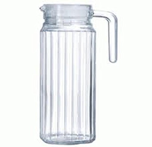 Luminarc Glass Quadro Jug and Lid (1.3 L, Clear)