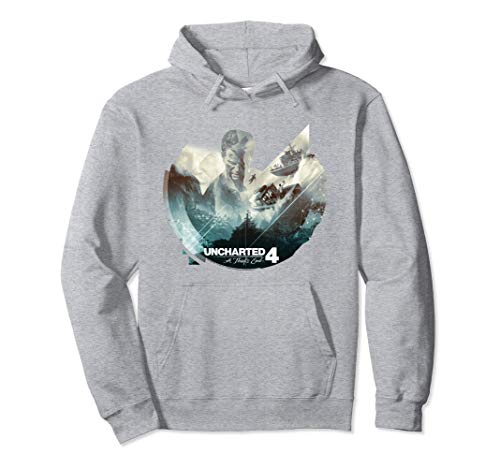 Uncharted Mayhem Blue Overlay Hoodie