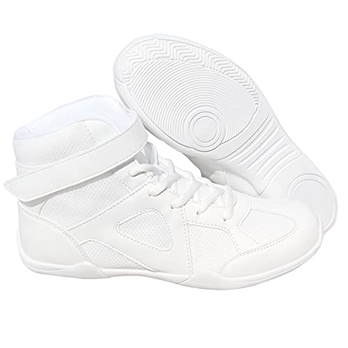 Danzcue Mid Top White Cheer Shoes3