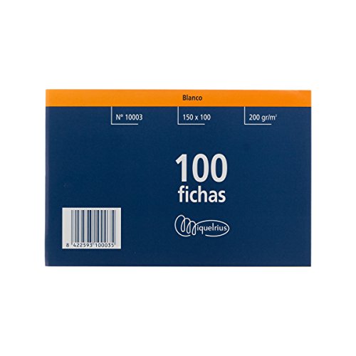 Miquel Rius Número 3 - Fichas lisas, 100 unidades