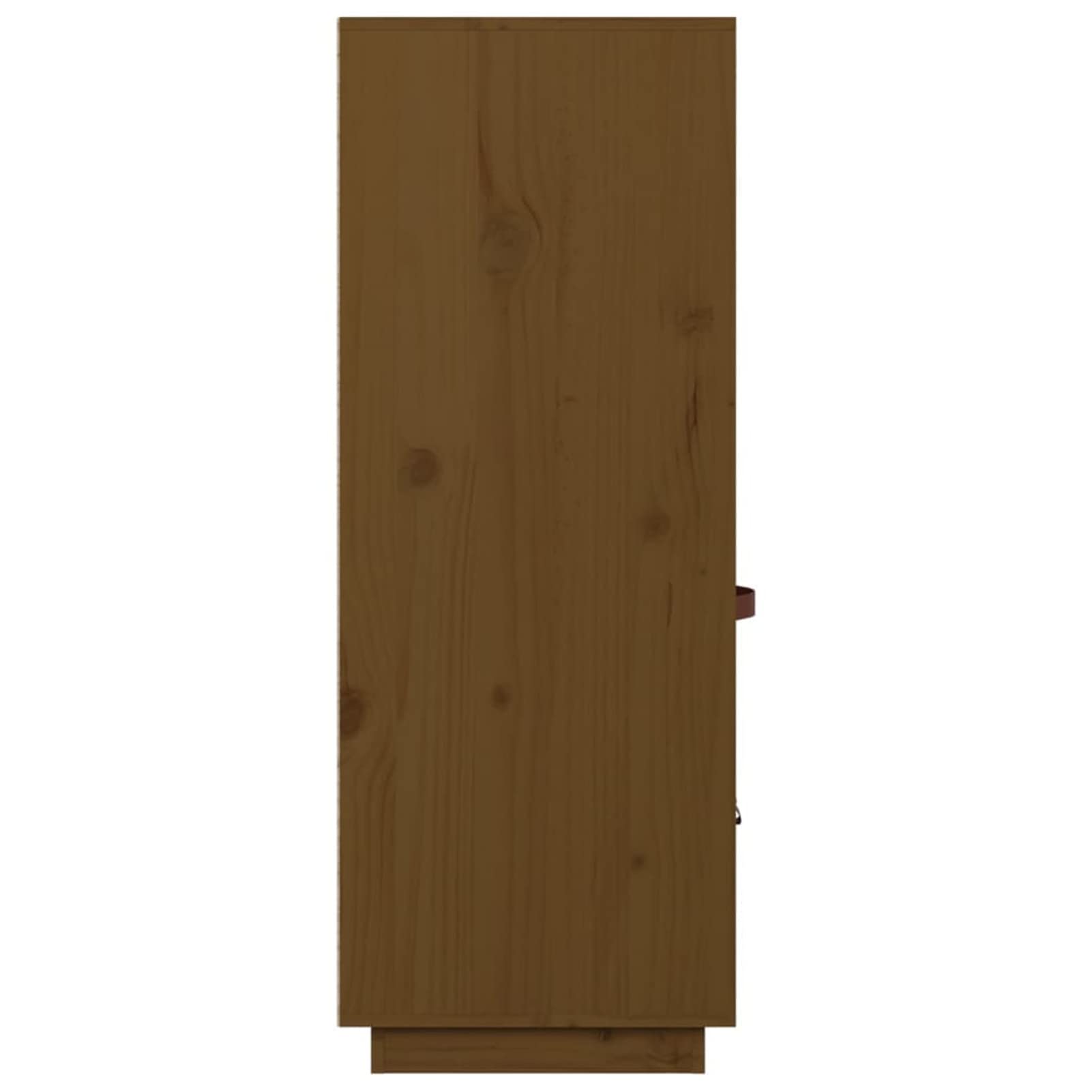 ShGaxin Bufet brązowy miodowy 67x40x108,5 cm z litego drewna sosnowego, wysoka komoda, szafka z szufladą, szuflady na komody