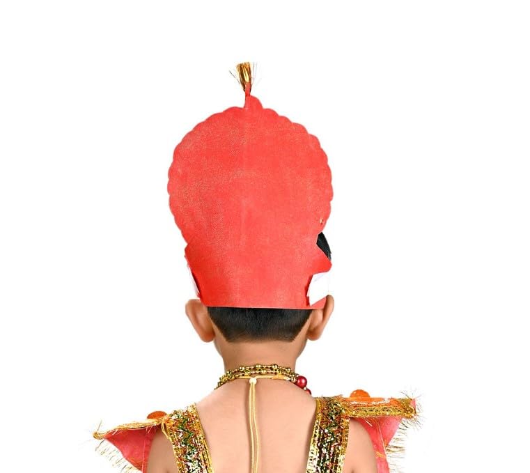 Image of BookMyCostume Mythological Character Multicolor Crown Mukut Kids Fancy Dress Costume Accessories 2-9 yrs