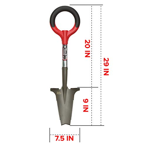 Radius Garden 22411 Root Slayer Mini-Digger Shovel, Red #TOP3