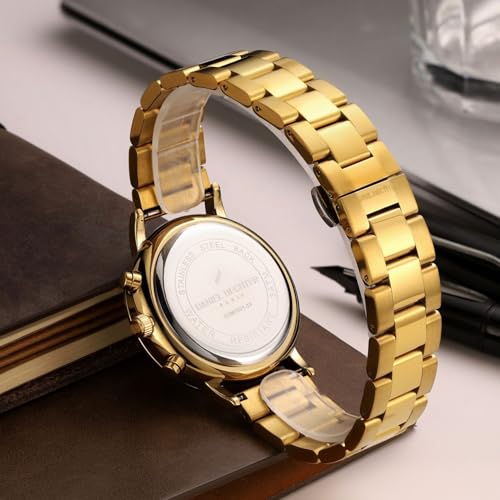 Image of Daniel Hechter Paris Wagram Collection Chronograph Watch for Men with Round Dial, Quartz Movement, Three Sub-Dials and Stainless Steel Strap - DHM1051