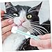PERSELOSO 1Set Silicone Pet Toothbrush Kit for Cats and Small Dogs Cleaning with Multi Brush Head Design Comfortable Grip Handle for Daily Care