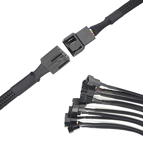 WMYCONGCONG 10 PCS 10" PWM Fan Extension Cable, 4 Pin PC Fan Extension Cable, PWM Fan Extension Power Cable by WMYCONGCONG - Image 7