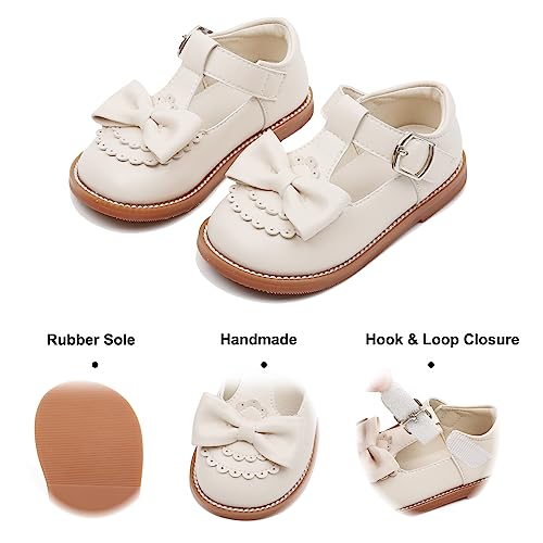 Image of Felix & Flora Toddler Little Girl Princess Dress Shoes-Mary Jane Flats for Girl Party School Shoes