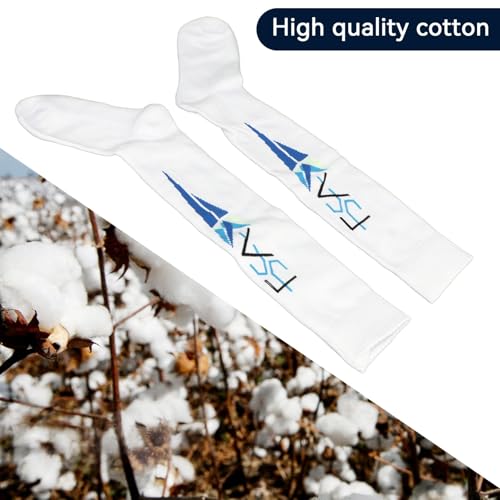 HERCHR Fechtstrümpfe für Degen, Säbel und Florett, Absorbierend Atmungsaktiv Dehnbare, tragbare Baumwolle Fecht-Schutzstrümpfe Kniestrümpfe Hohe Sportsocken für Unisex Kind Erwachsene Männer Frauen