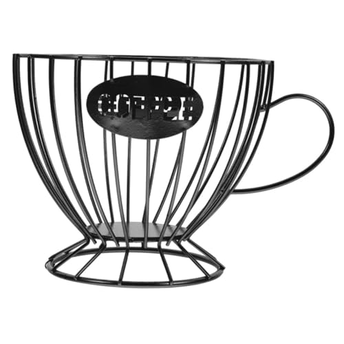 Coffee Holder Basket Stylish Iron Storage Basket for Fruits Snacks Versatile Home Accessory for Kitchen Office More Easy to Clean Design