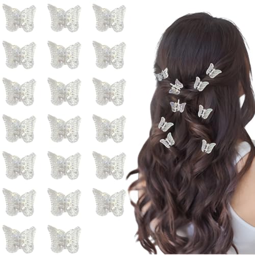 EIHI 20 piezas mini pinzas de mariposa para el pelo para niñas,pinzas pelo pequeñas, para el cabello, accesorios para el cabello para mujer
