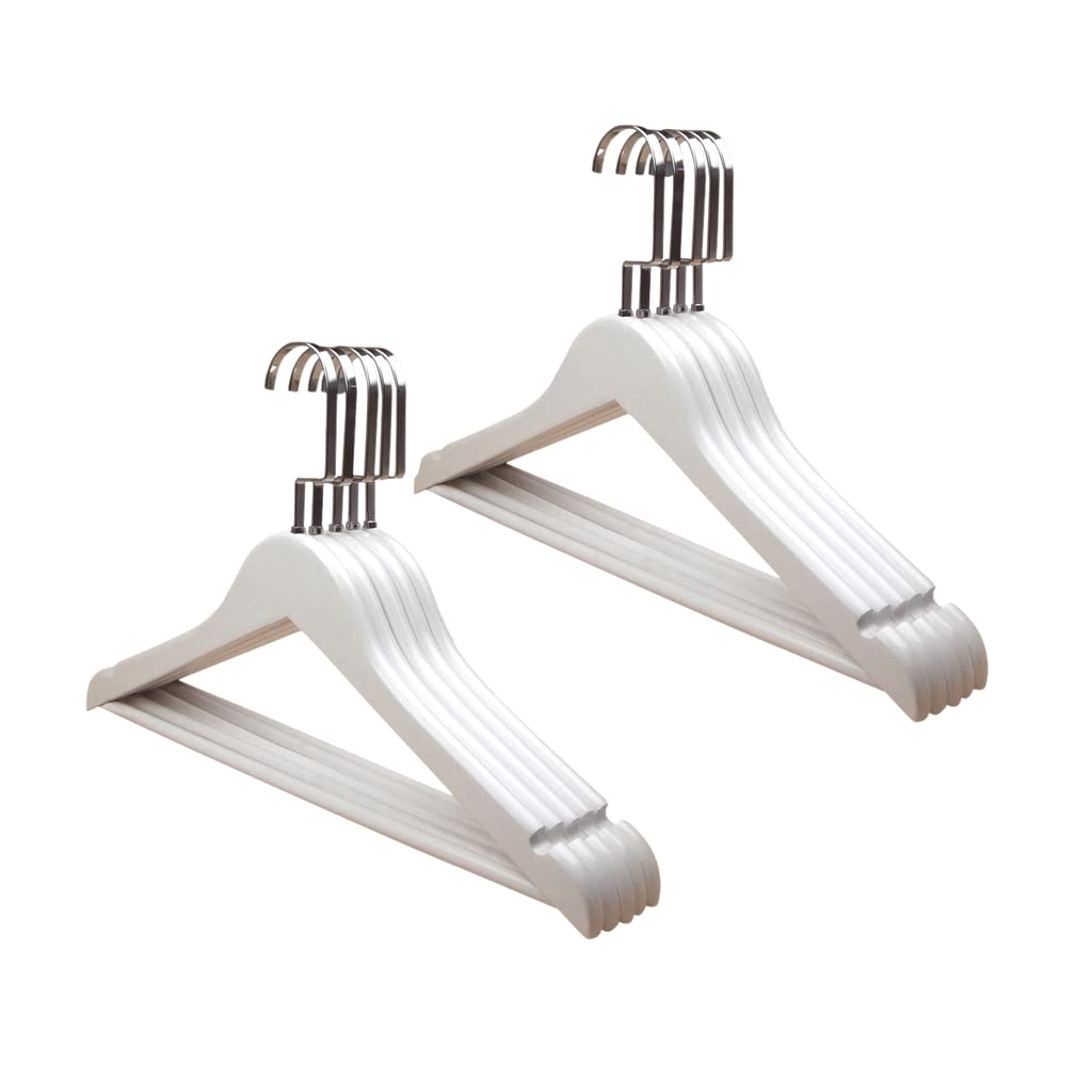 HCZKIUJY coat hangers,clothes hangers,hanger, Hanger Solid Wooden 10 Pack Suit Smooth Clothes For Shirt Coat Jacket Dress Clothes Hangers