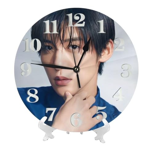 目黒蓮 (8) アニメ 掛け時計 おしゃれ 北欧 壁掛け時計 静音 自宅 寝室 部屋飾り 贈り物 インテリア 大数字 直径25cm 非電波 かわいい プレゼント