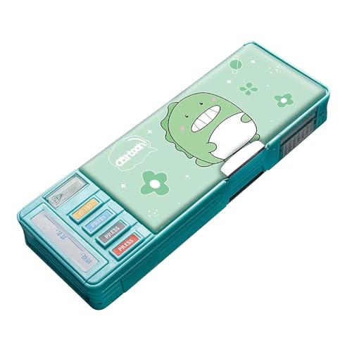 Image of LONGMIRE Plastic Pencil Box with Code Lock Pen Case Large Capacity Multi-Layer Multi-Function Storage Bag Secret Compartment Pencil Box for Kids- Multi-Color (Diano)