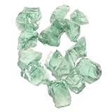 LOLIPPYY Piedras Decorativas para Pecera 2 Kg, Rocas de Vidrio Hielo Verde 3-5 CM, Grava para Acuarios y Plantas de Interior, Decoración de Jardín y Paisajismo Acuático