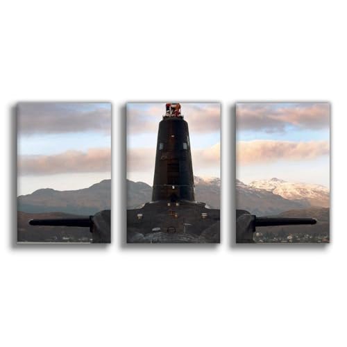 Poster vintage Victory Submarine Sunset : le cadeau parfait pour décorer une chambre