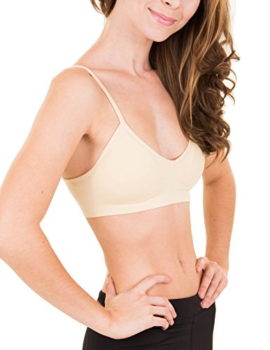 Caramel Cantina 4 Pack V Neck Padded Bralette Adjustable Straps2