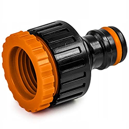 BRADAS® Black Line Connecteur de robinet 3/4" x 1/2" | Adaptateur de tuyau d'arrosage pour robinets avec filetage | Raccord de robinet de jardin pour système d'irrigation Cover