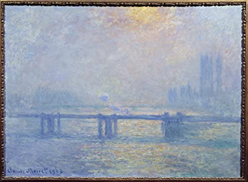 Impression d'art tableau la Tamise à Charing Cross Londres Monet de haute qualité