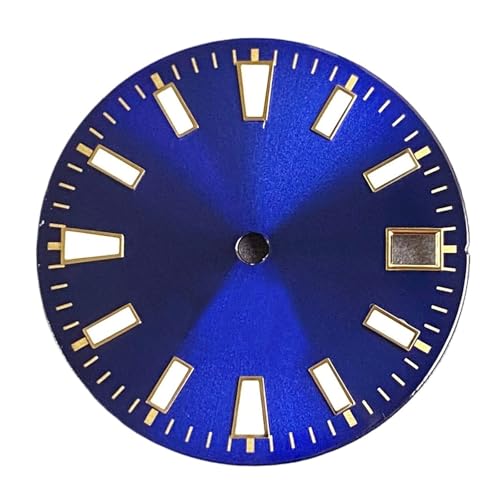 29mm NH35 �E�H�b�`�_�C���� �T���o�[�X�g�E�H�b�`�t�F�C�X NH36 NH38 NH70 NH71 NH72 �������� �����Y�E�H�b�`�����p�A�N�Z�T���[ ���(Blue dial-1)