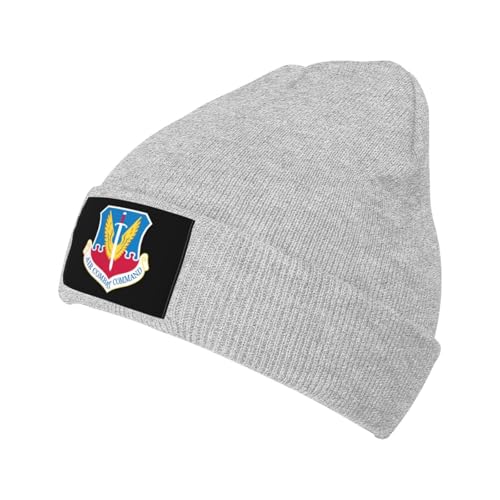 MULIHU Acc Shield Beanie Hat for Men Women Beanies Winter Warm Knit Ski Hat Skull Cap Gray